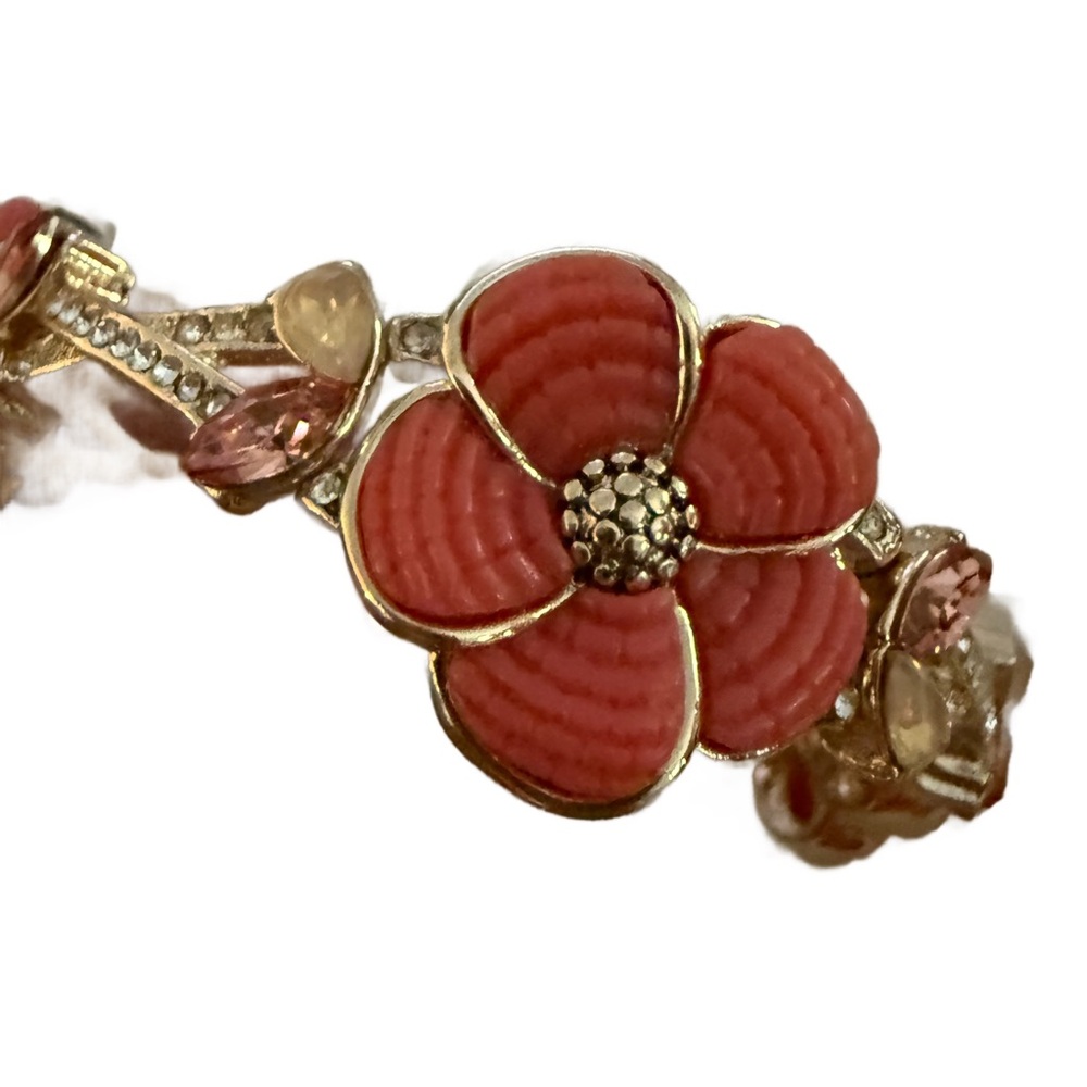 Exquisite Vintage Napier Flower Blossom Bracelet - Signed